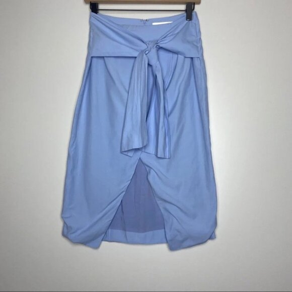 JOA Los Angles Faux Wrap Midi Skirt - Picture 2 of 9